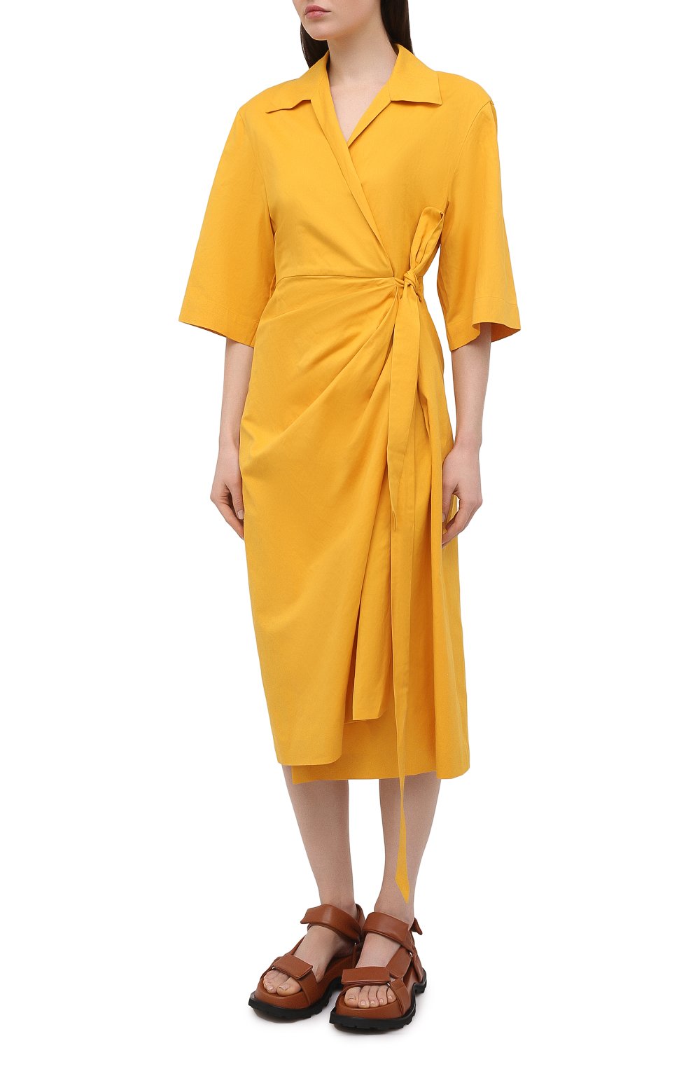 Хлопковое платье DRIES VAN NOTEN, арт. 211-11009-2331, фото 3