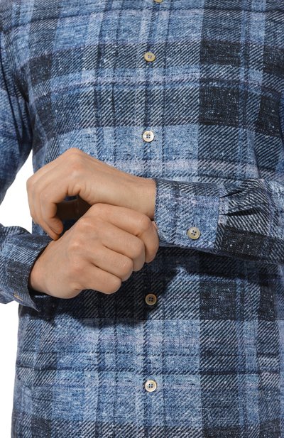 Хлопковая рубашка KITON, арт. UMCMARH0867501, фото 5