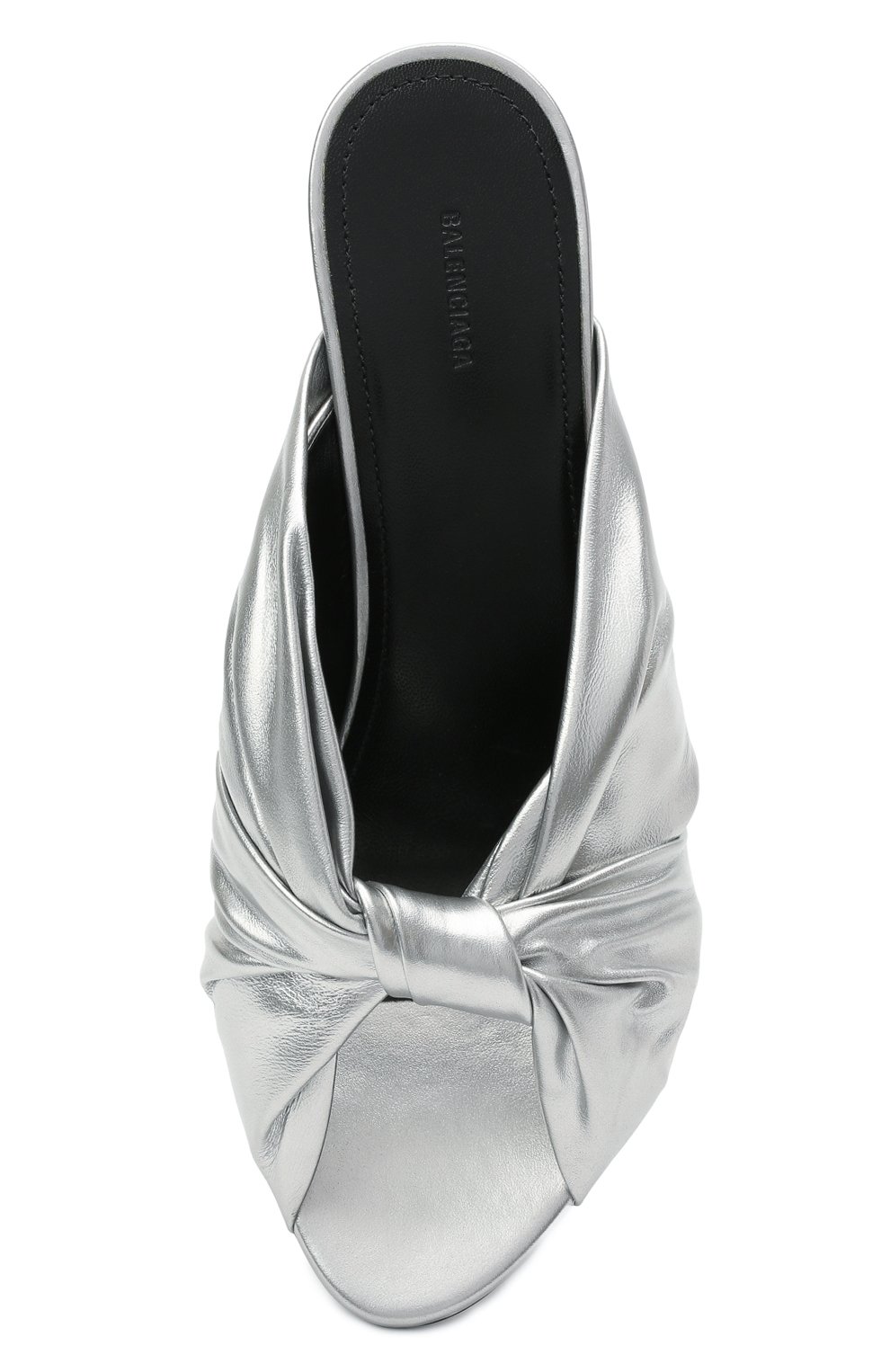 Кожаные мюли drapy BALENCIAGA, арт. 617574/WBAW0, фото 5