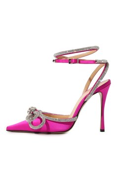 Текстильные туфли double bow 110 MACH & MACH, арт. R212101 FUCHSIA, фото 4