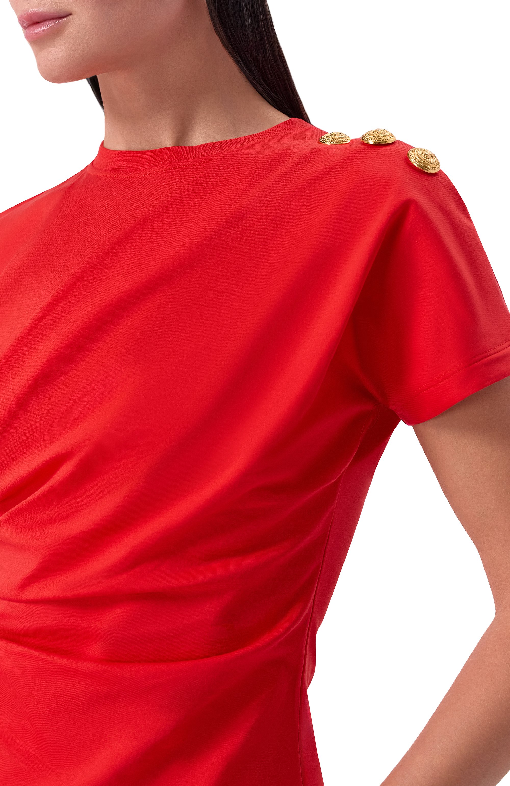 Хлопковая футболка BALMAIN, арт. FF0EF002/GF23, фото 5