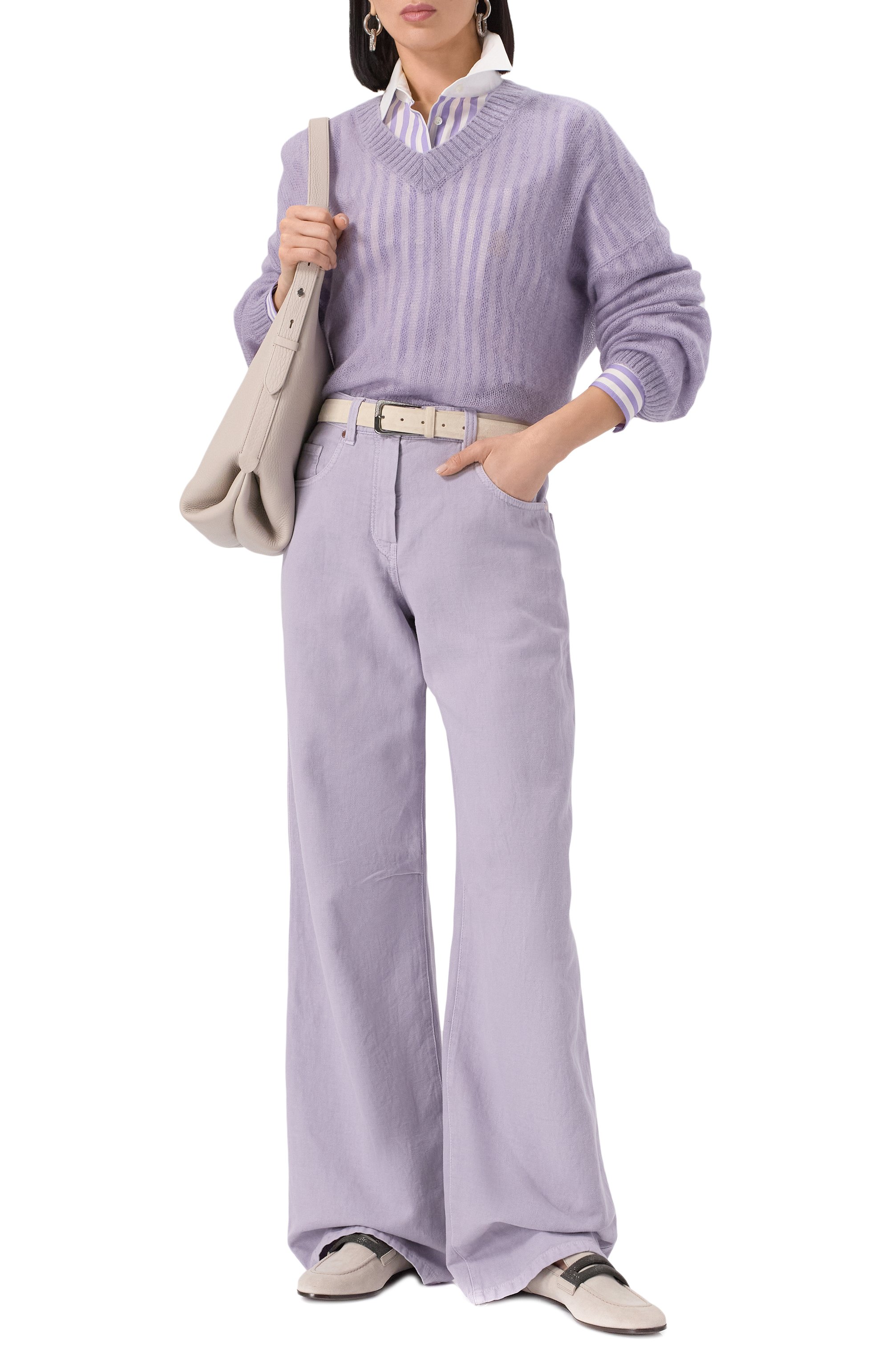 Рубашка из хлопка и шелка BRUNELLO CUCINELLI, арт. MH757RF216, фото 2