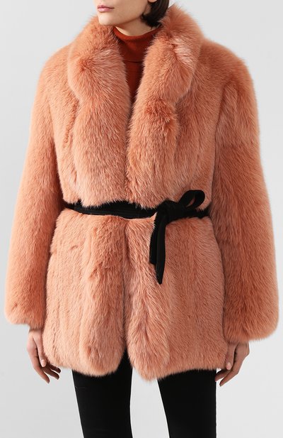 Шуба из меха песца BLANCHA, арт. 19121/100Z/15/C0RAL, фото 3