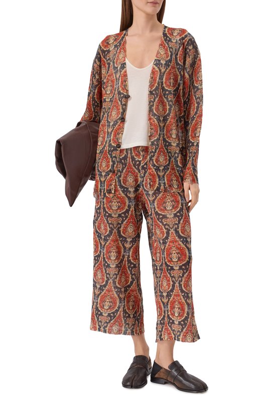 Льняной кардиган R13 R13WY237-Y250A Разноцветный  R13WY237-Y250A Фото 2