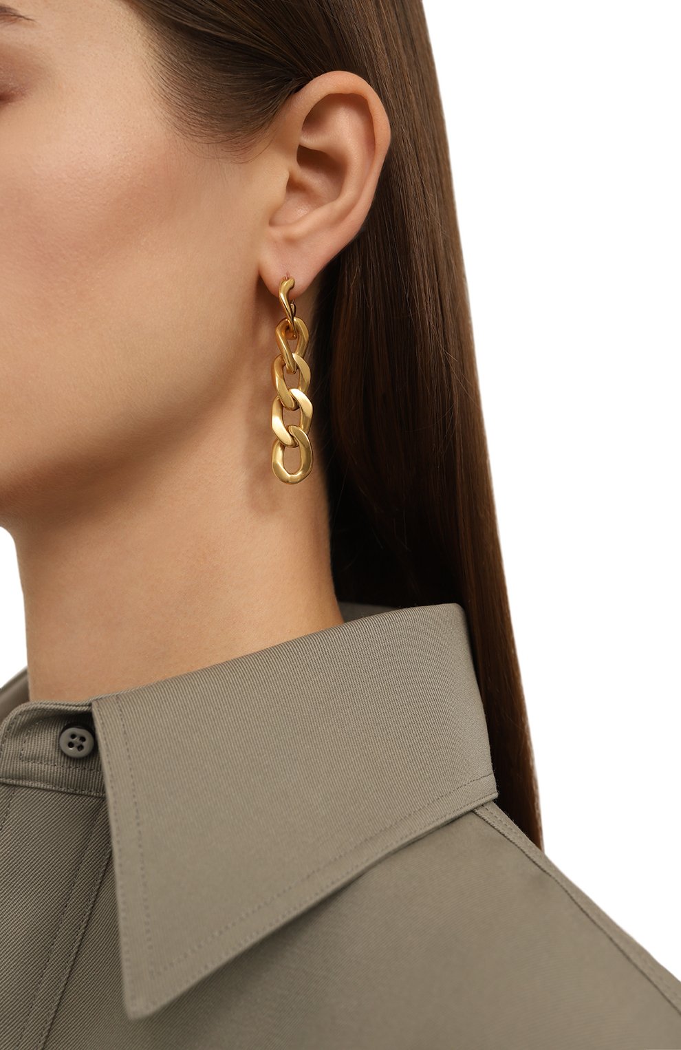 Серьги MAISON MARGIELA золотого цвета по цене 63800 руб., арт. SM3VG0025 S12960/G0LD, фото 2 Серьги MAISON MARGIELA, арт. SM3VG0025 S12960/G0LD, фото 2