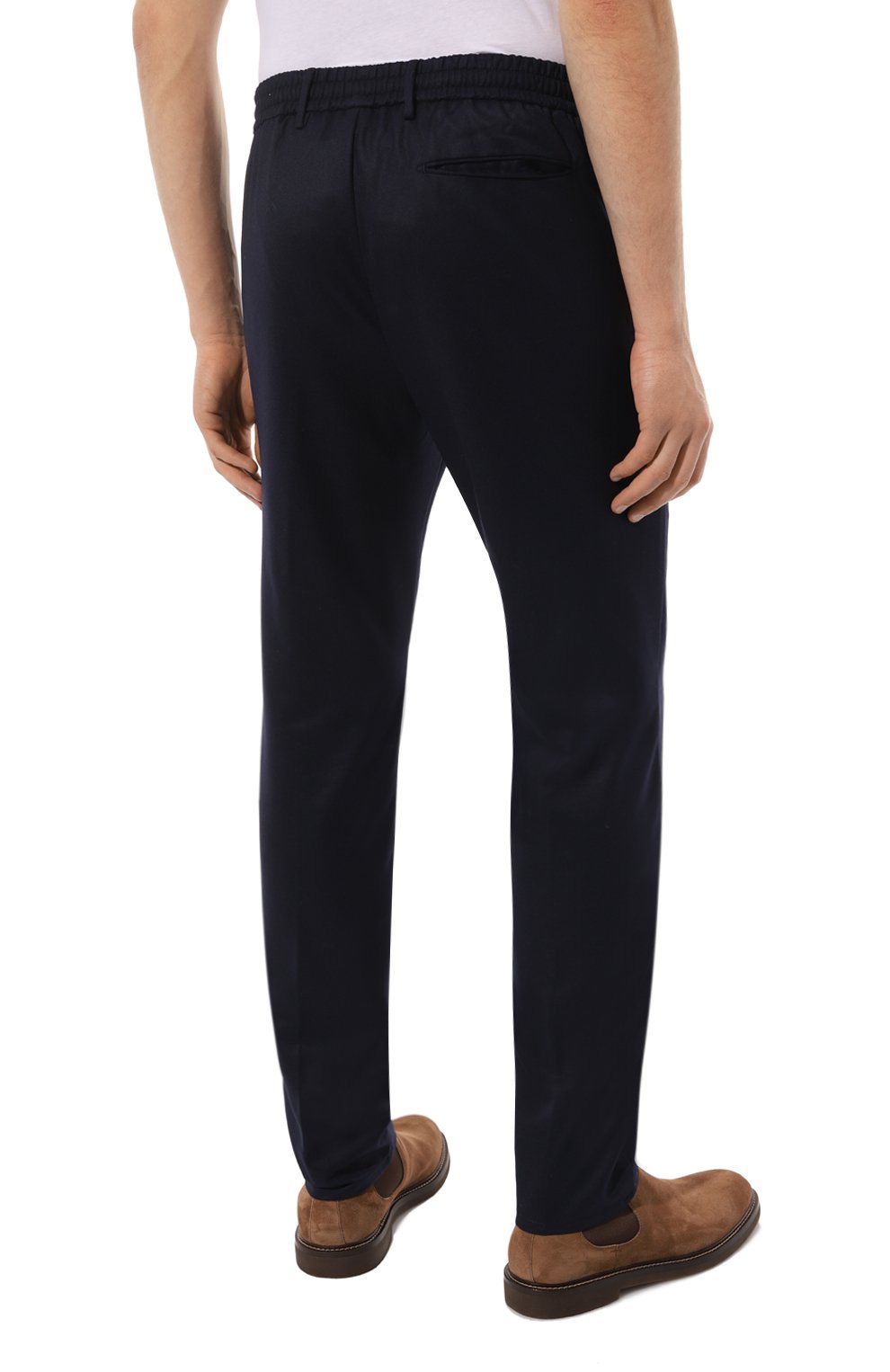 Шерстяные брюки BERWICH темно-синего цвета по цене 41700 руб., арт. SPIAGGIA/VB8996, фото 4 Шерстяные брюки BERWICH, арт. SPIAGGIA/VB8996, фото 4