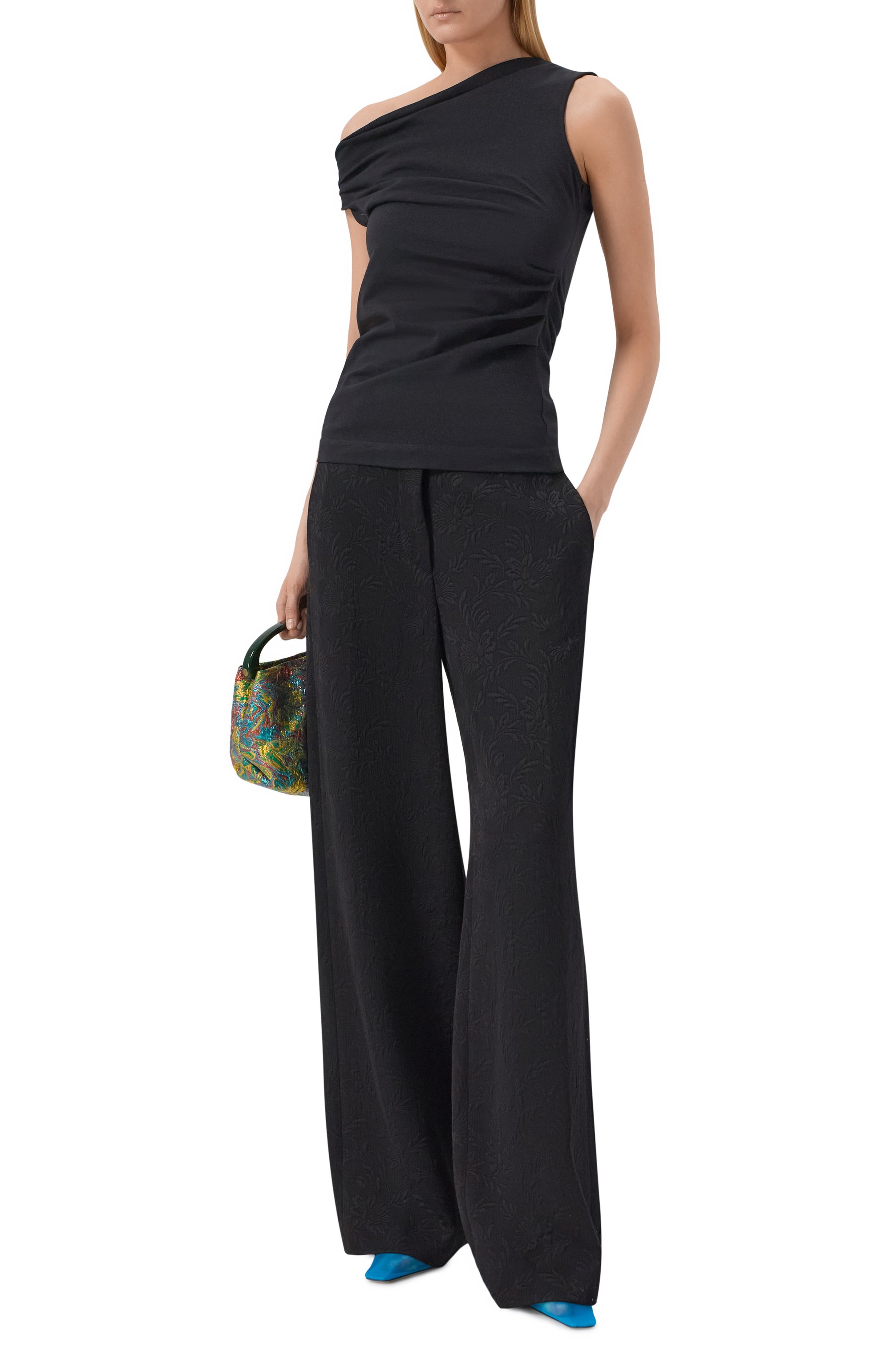 Брюки из вискозы и хлопка DRIES VAN NOTEN, арт. 261-010946/3265, фото 2