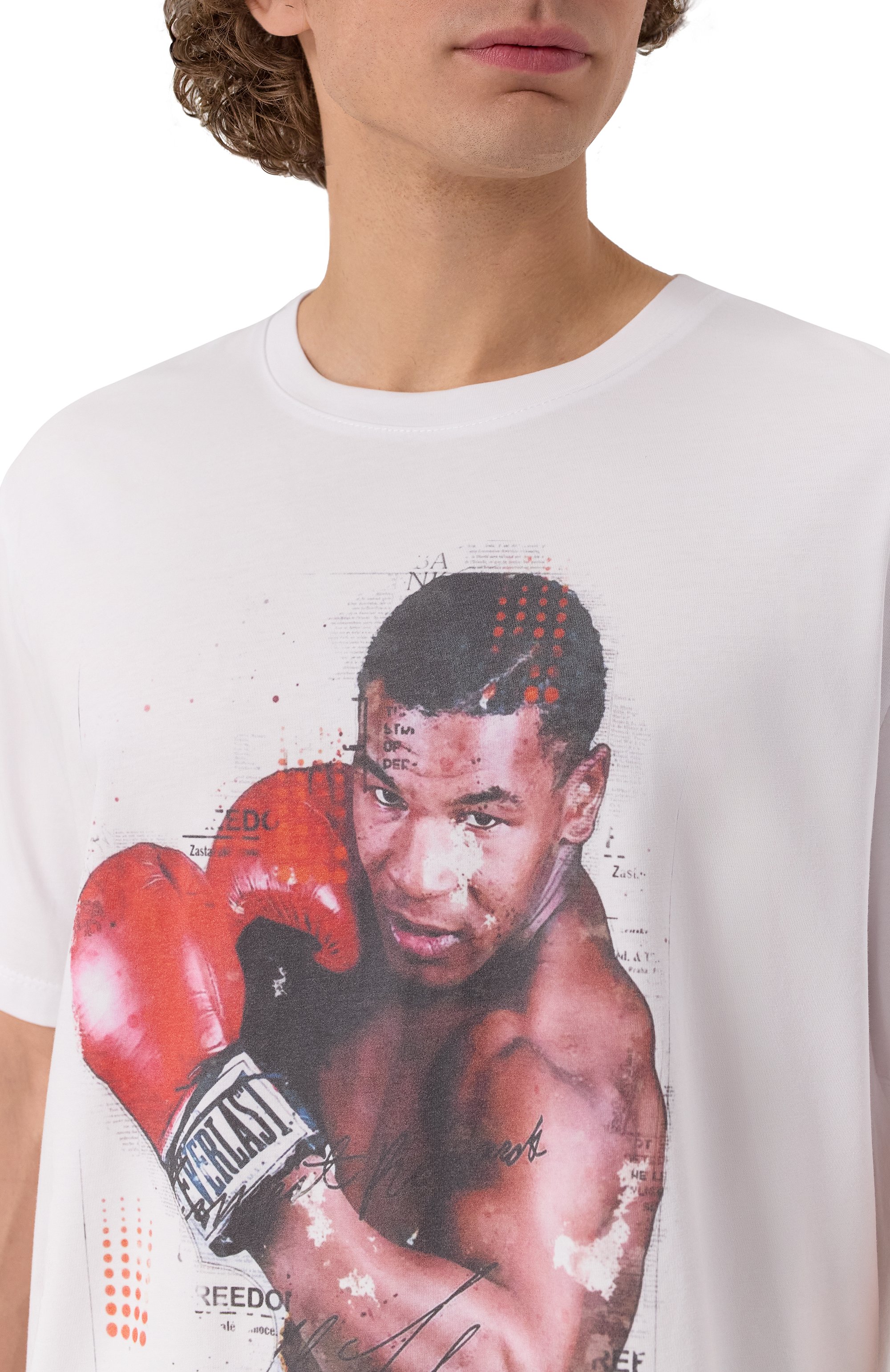 Хлопковая футболка BISIBIGLIO, арт. RED GL0V SIGN, фото 5