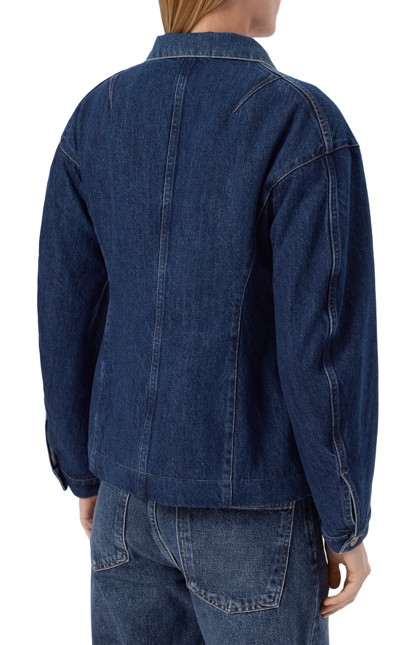 Джинсовая куртка JIL SANDER синего цвета по цене 250000 руб., арт. J02SW0085/J45324, фото 4 Джинсовая куртка JIL SANDER, арт. J02SW0085/J45324, фото 4