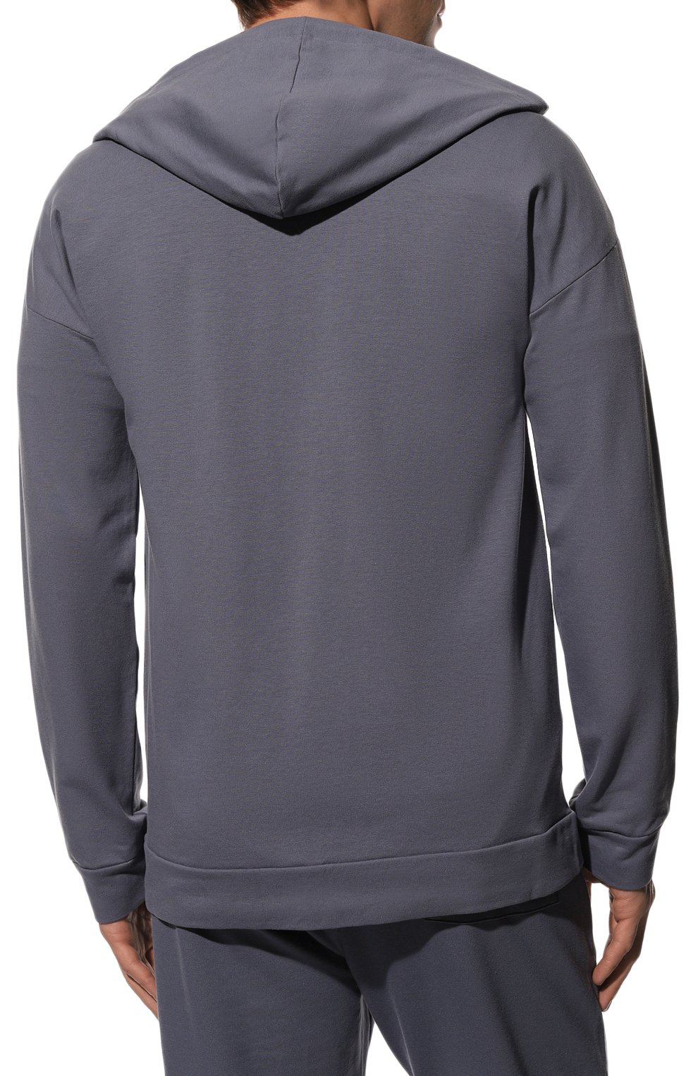 Хлопковая толстовка HANRO серого цвета по цене 25950 руб., арт. 075952., фото 4 Хлопковая толстовка HANRO, арт. 075952., фото 4