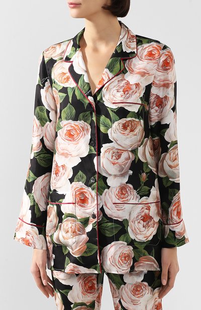 Шелковая блузка DOLCE & GABBANA, арт. F5H06T/HS10B, фото 3