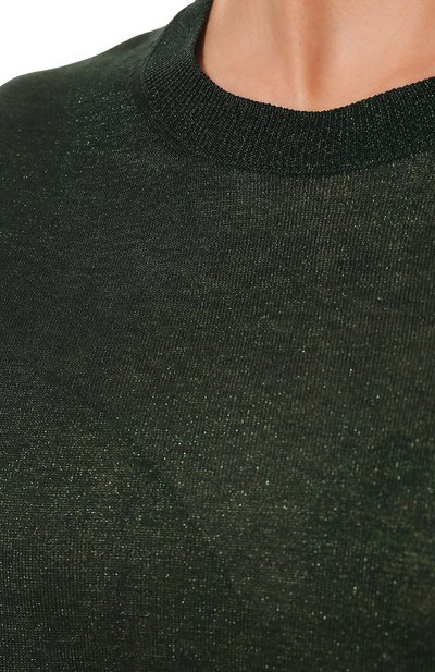 Футболка из вискозы AND THE BRAND темно-зеленого цвета по цене 23520 руб., арт. S22-TS003-1603-509, фото 5 Футболка из вискозы AND THE BRAND, арт. S22-TS003-1603-509, фото 5
