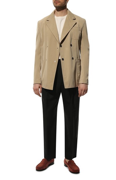 Мужские замшевые лоферы ZEGNA, арт. A5422X-LHKUD