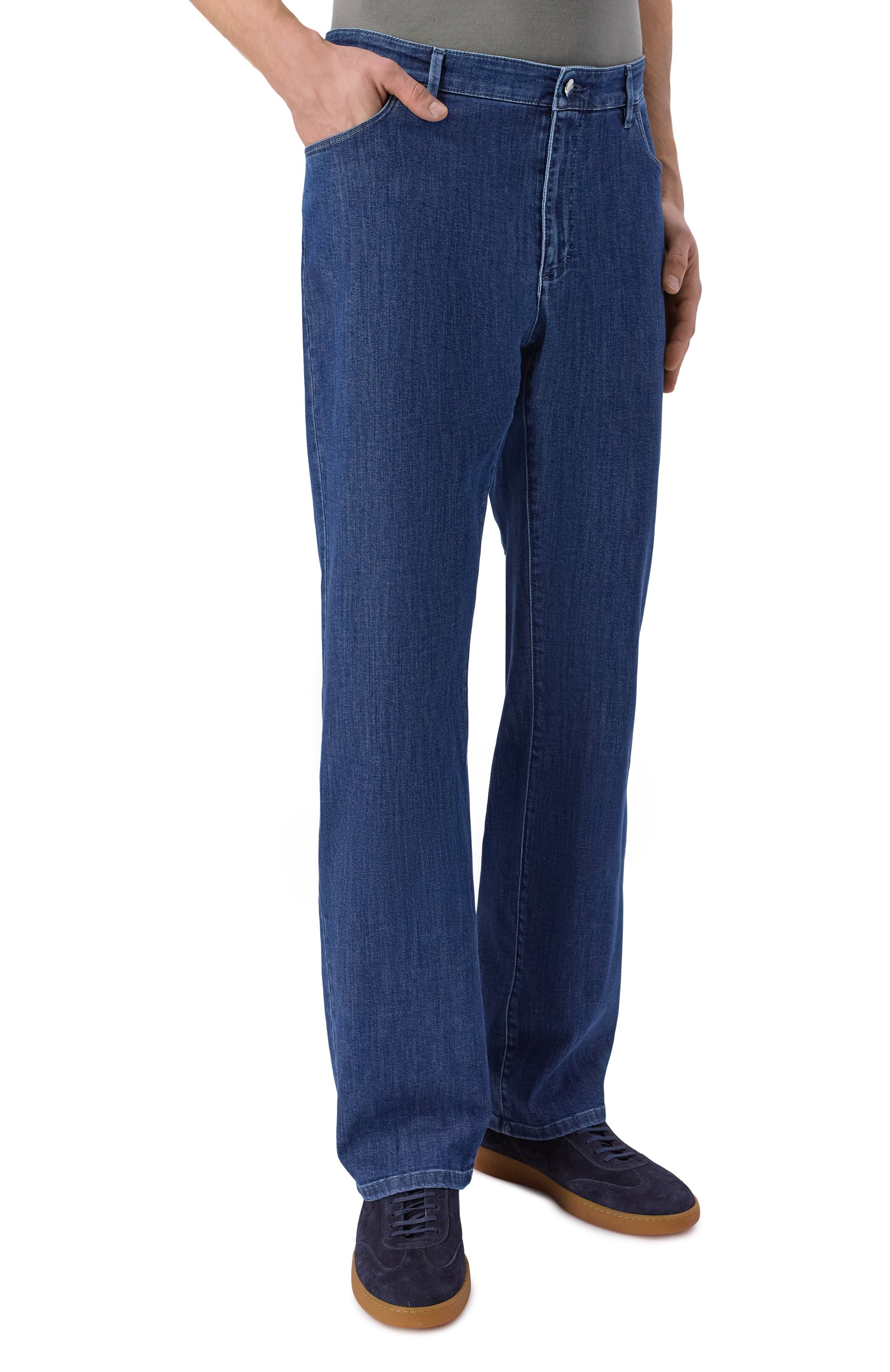 Джинсы MVST темно-синего цвета по цене 89250 руб., арт. M26.CSM.T403/T4960, фото 3 Джинсы MVST, арт. M26.CSM.T403/T4960, фото 3