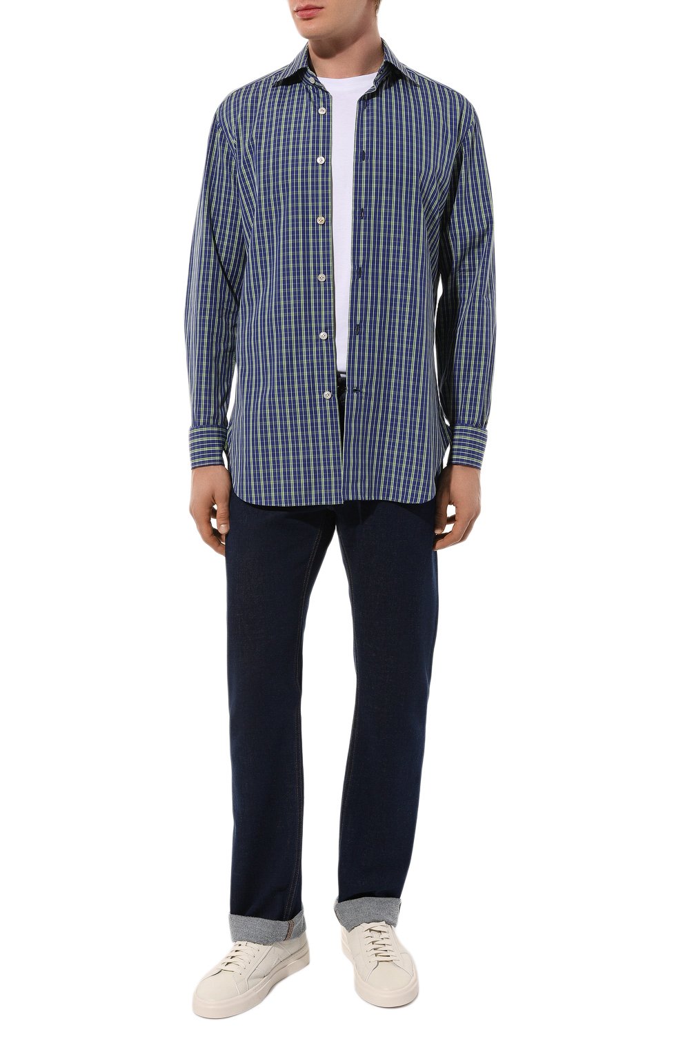 Хлопковая рубашка KITON, арт. UCIH0909722, фото 2