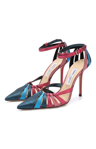 Туфли travis 100 с глиттером JIMMY CHOO, арт. TRAVIS 100/GYW, фото 1