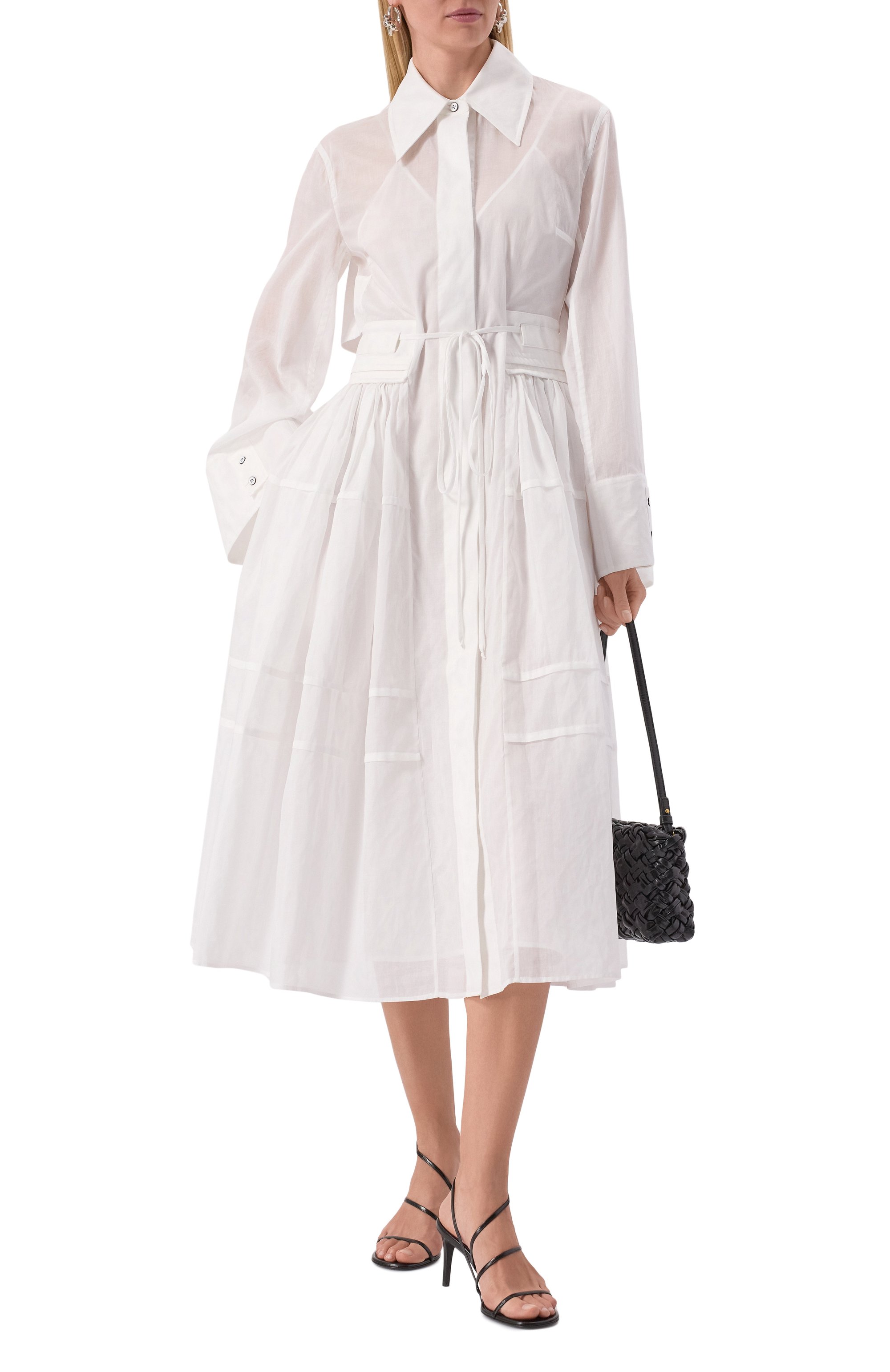 Хлопковое платье JIL SANDER, арт. J02CT0440-J45014, фото 2