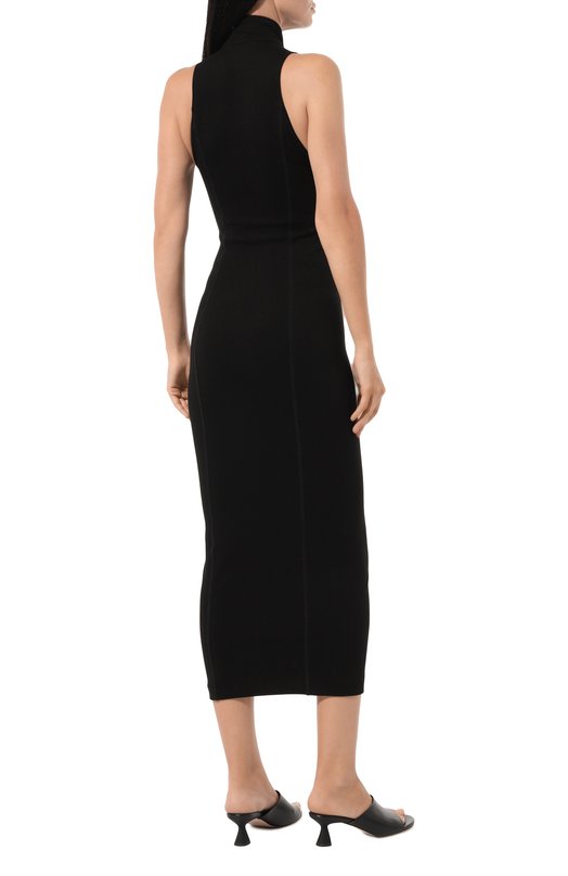 Платье из вискозы Erika Cavallini P4WK15 Чёрный  P4WK15 Фото 4