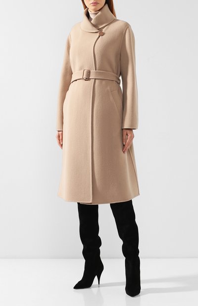 Шерстяное пальто GIORGIO ARMANI коричневого цвета по цене 352500 руб., арт. 9WH0L02N/T008G, фото 3 Шерстяное пальто GIORGIO ARMANI, арт. 9WH0L02N/T008G, фото 3