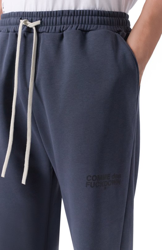 Хлопковые брюки Comme des Fuckdown CFABM01849 Серый  CFABM01849 Фото 5