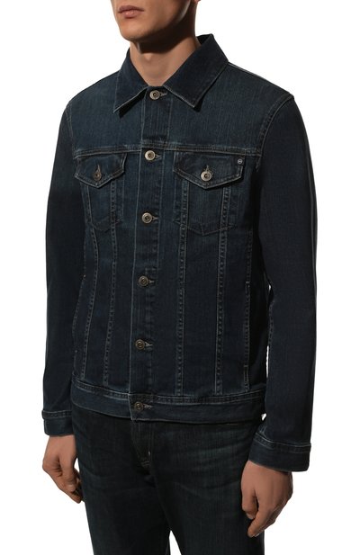 Джинсовая куртка dart AG ADRIANO GOLDSCHMIED темно-синего цвета по цене 45750 руб., арт. 4444LED/GRAN/MX, фото 3 Джинсовая куртка dart AG ADRIANO GOLDSCHMIED, арт. 4444LED/GRAN/MX, фото 3