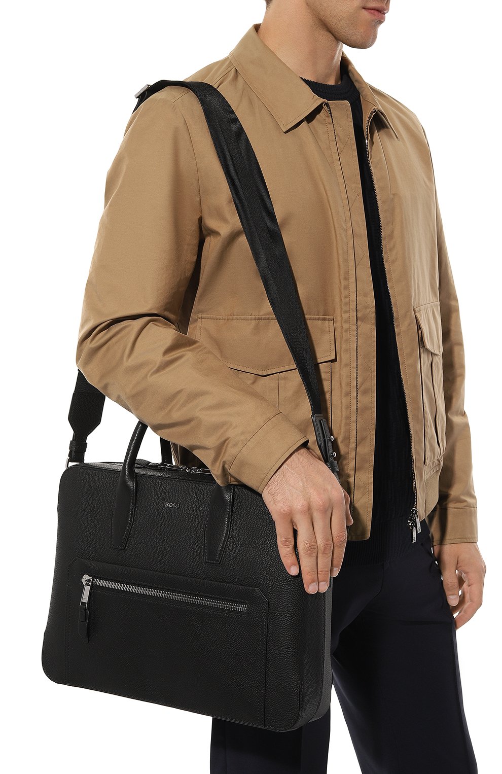 Кожаная сумка для ноутбука BOSS, арт. 50498649, фото 2