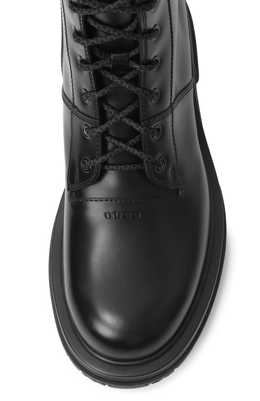 Кожаные ботинки Posey Gucci 851388/AADE0 Чёрный  851388/AADE0 Фото 5