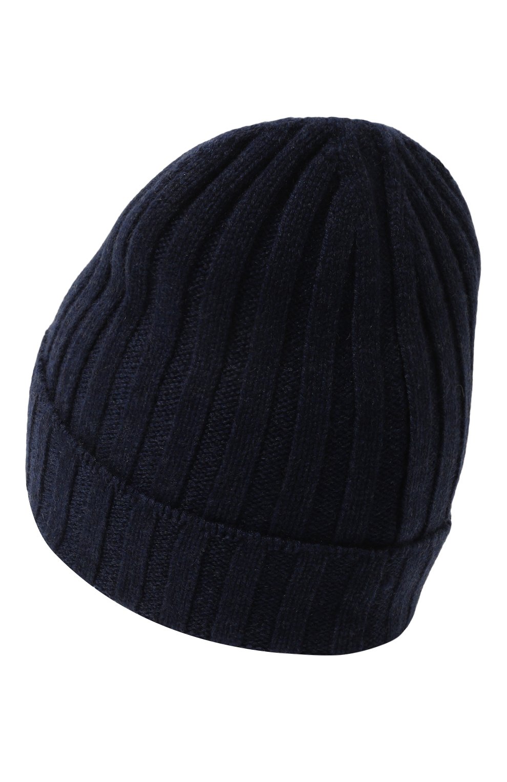 Кашемировая шапка BRUNELLO CUCINELLI темно-синего цвета по цене 25250 руб., арт. B22M90040B, фото 2 Кашемировая шапка BRUNELLO CUCINELLI, арт. B22M90040B, фото 2