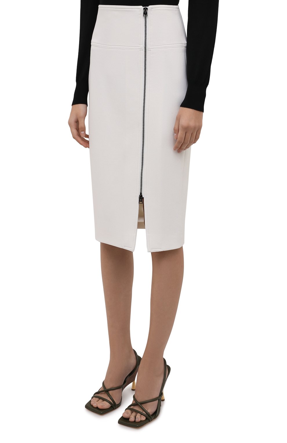Шерстяная юбка TOM FORD белого цвета по цене 116500 руб., арт. GC5598-FAX431, фото 3 Шерстяная юбка TOM FORD, арт. GC5598-FAX431, фото 3
