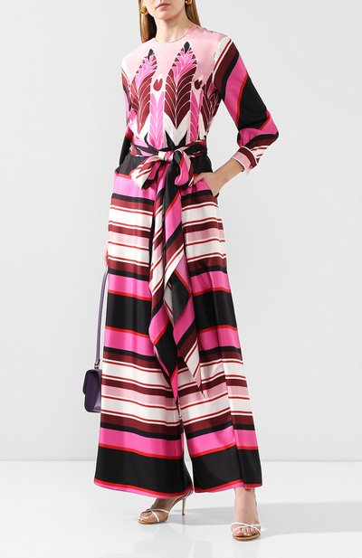 Шелковый комбинезон VALENTINO розового цвета по цене 447500 руб., арт. TB3VE17254F, фото 2 Шелковый комбинезон VALENTINO, арт. TB3VE17254F, фото 2