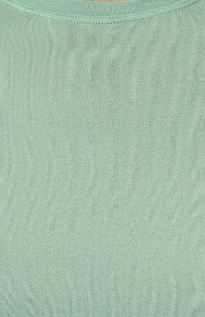 Хлопковая футболка FEDELI салатового цвета по цене 16150 руб., арт. 5UEF0113, фото 5 Хлопковая футболка FEDELI, арт. 5UEF0113, фото 5