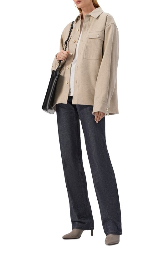 Шерстяная рубашка Jil Sander J40DL0124-J40182 Бежевый  J40DL0124-J40182 Фото 2