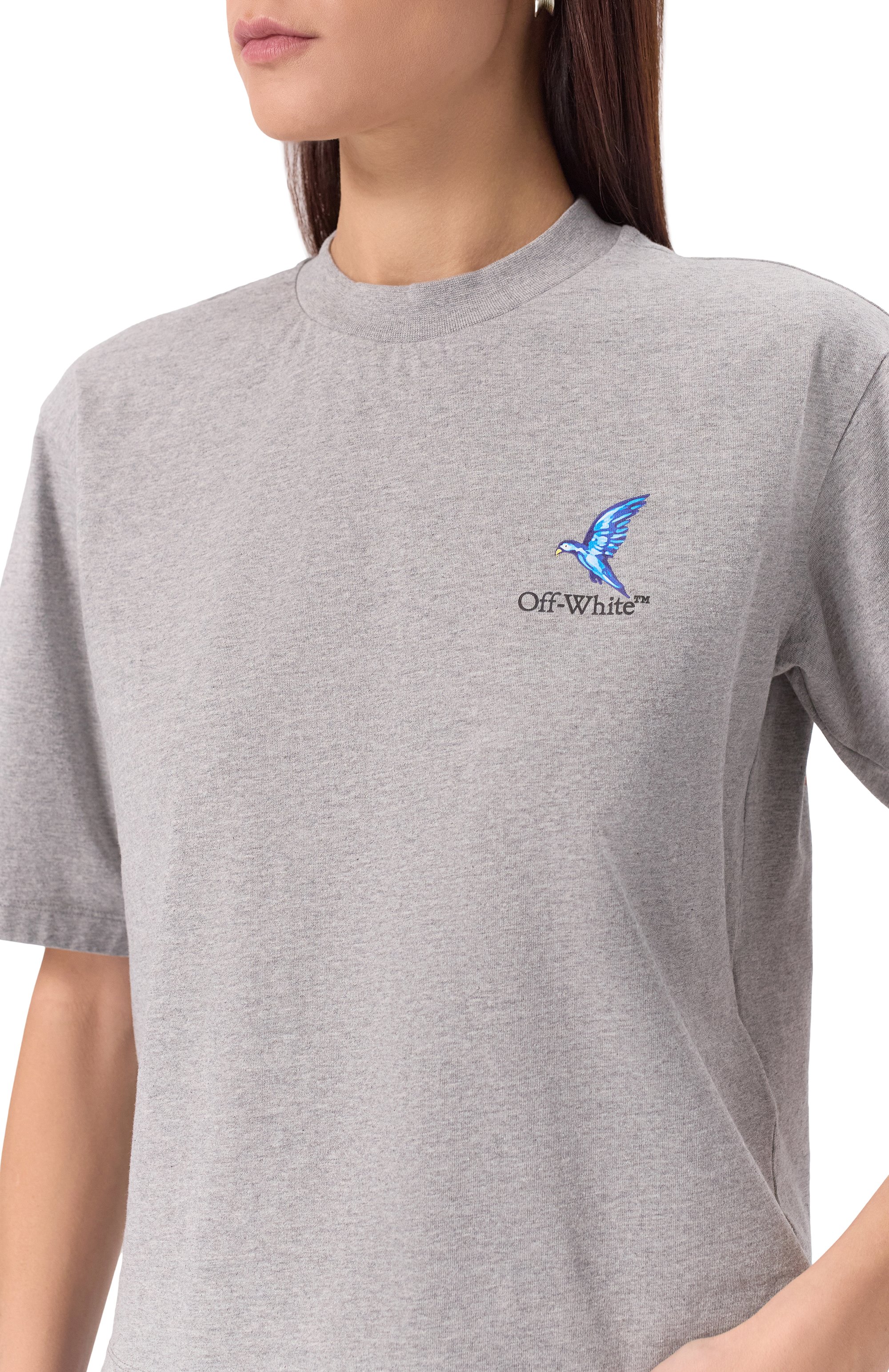 Хлопковая футболка OFF-WHITE, арт. 0WAA124S25JER003, фото 5