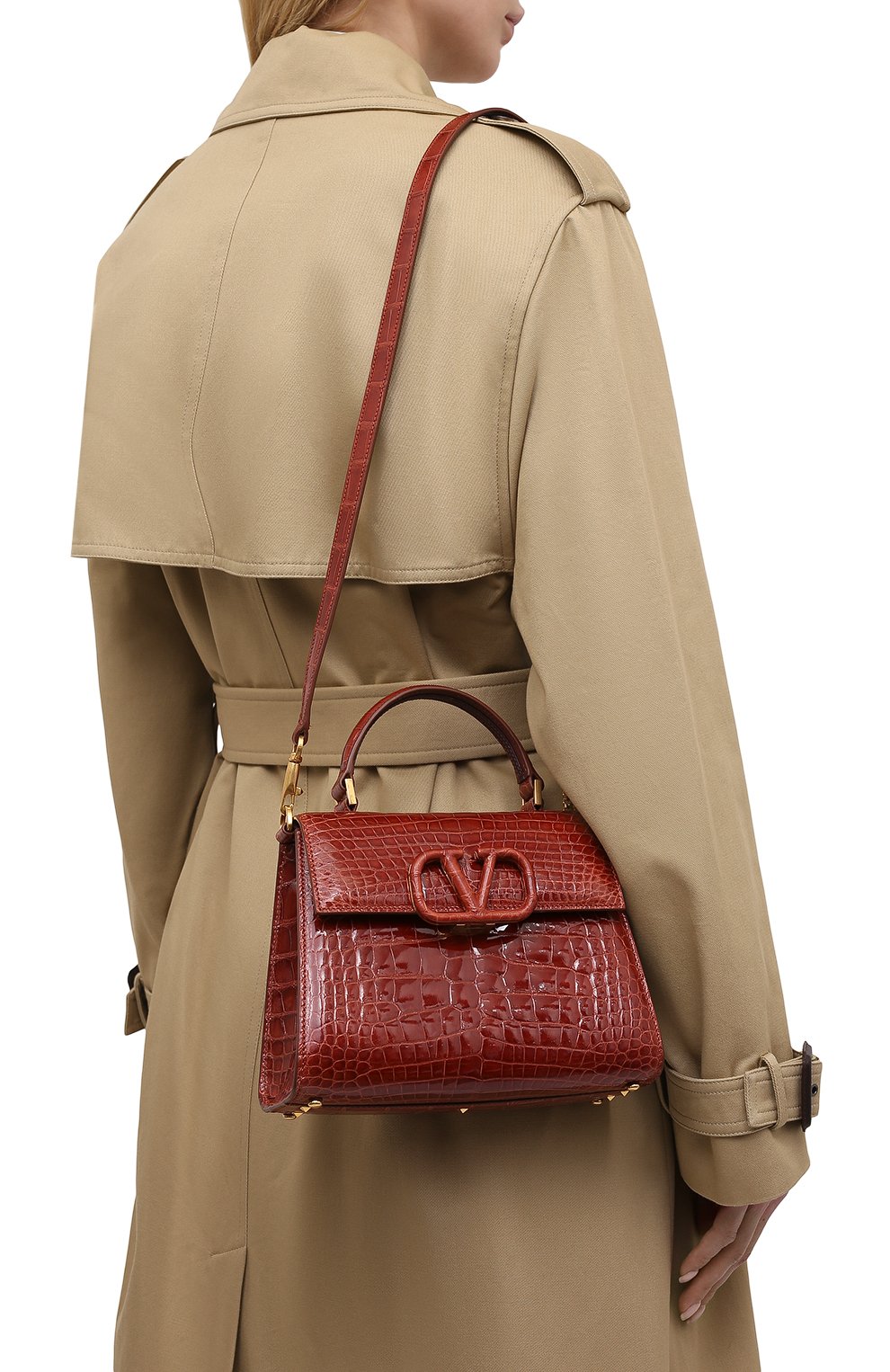 Сумка vsling из кожи аллигатора VALENTINO, арт. VW2B0F53/XDE/AMIS, фото 5