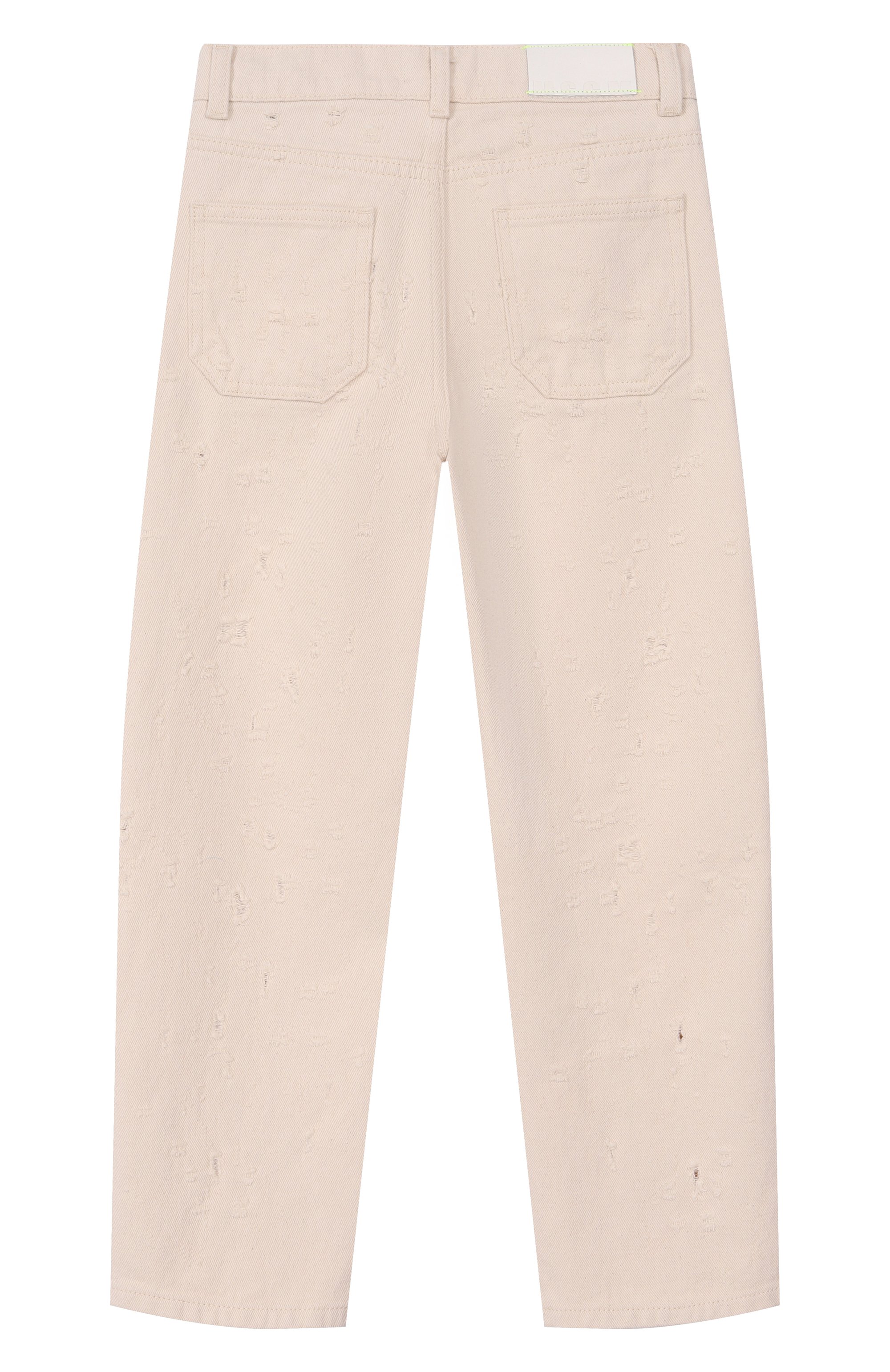 Джинсы MSGM KIDS кремового цвета по цене 17450 руб., арт. S6MSJBDP149, фото 2 Джинсы MSGM KIDS, арт. S6MSJBDP149, фото 2