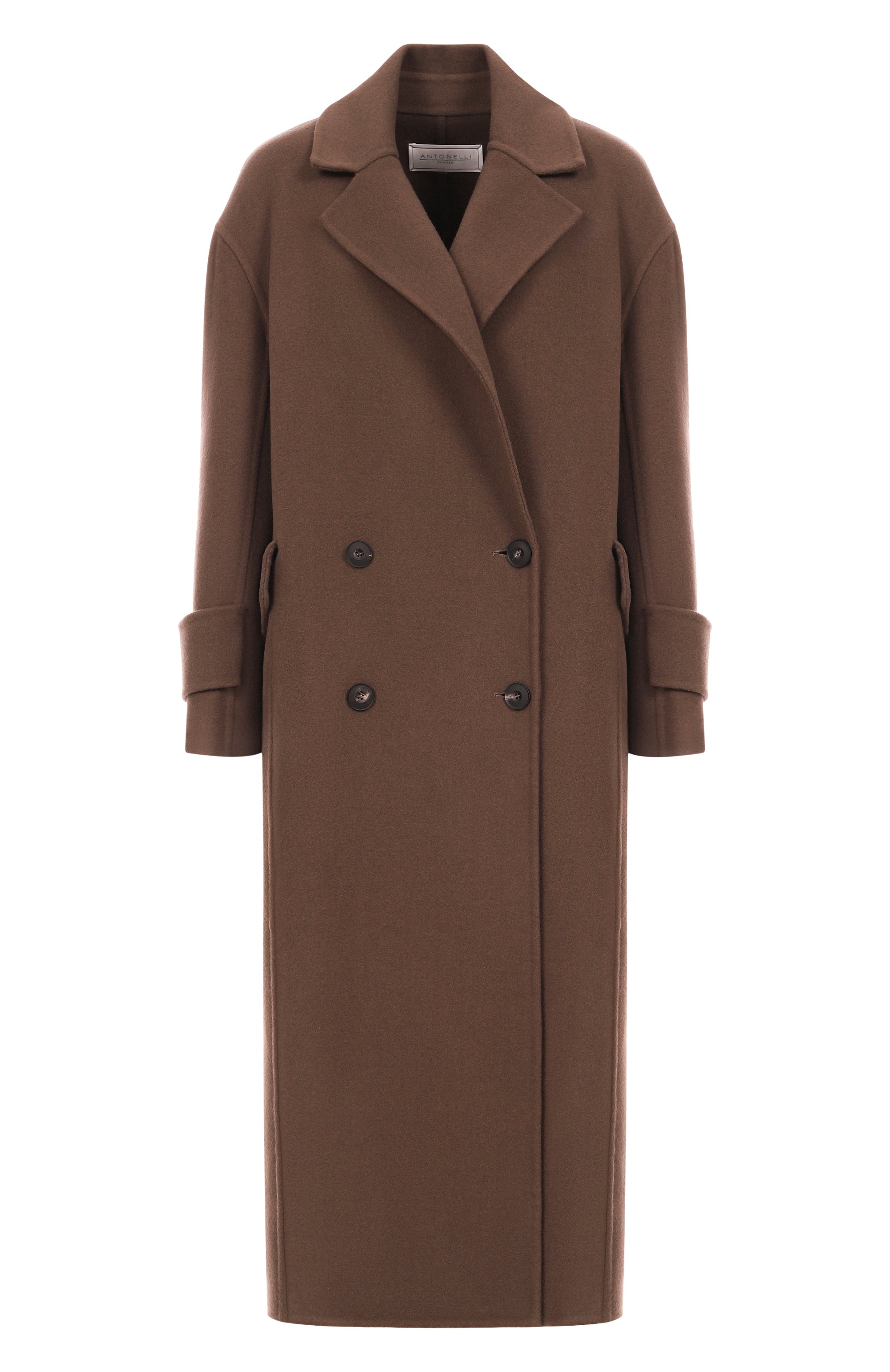 Шерстяное пальто ANTONELLI FIRENZE коричневого цвета по цене 208000 руб., арт. P7220/865C, фото 1 Шерстяное пальто ANTONELLI FIRENZE, арт. P7220/865C, фото 1