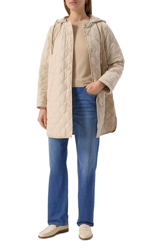 Утепленная куртка Weekend Max Mara ERI0 Бежевый  ERI0 Фото 2