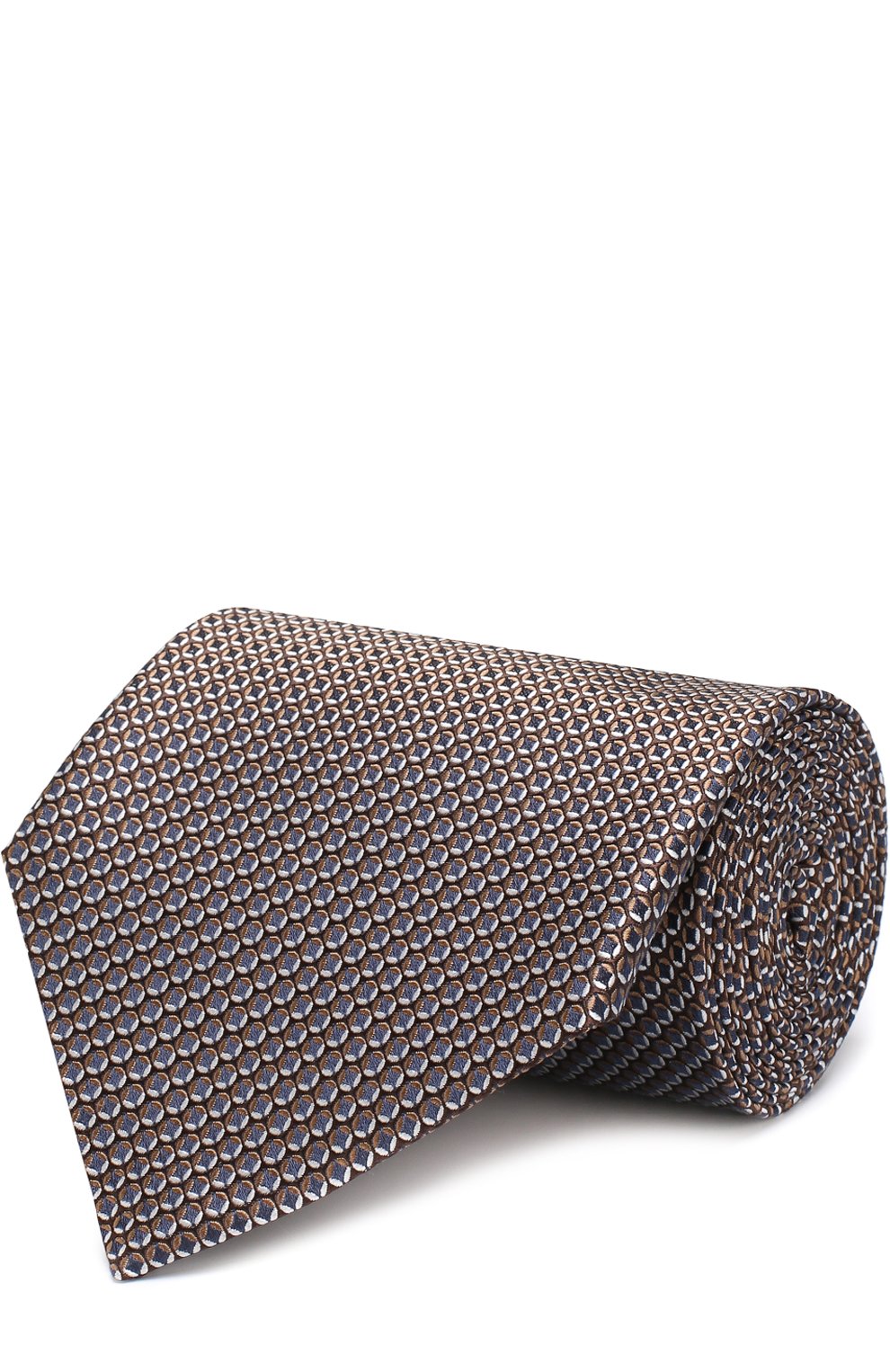 Шелковый галстук с узором ZEGNA, арт. Z3D14/1XW, фото 1