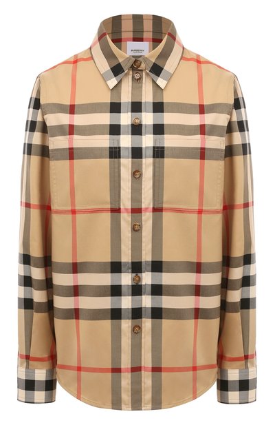 Женская хлопковая рубашка BURBERRY, арт. 8071340
