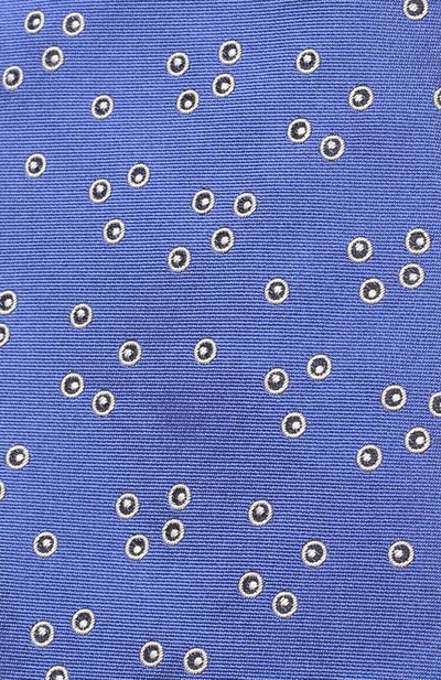 Шелковый галстук с узором LANVIN синего цвета по цене 8720 руб., арт. 3234/TIE, фото 3 Шелковый галстук с узором LANVIN, арт. 3234/TIE, фото 3