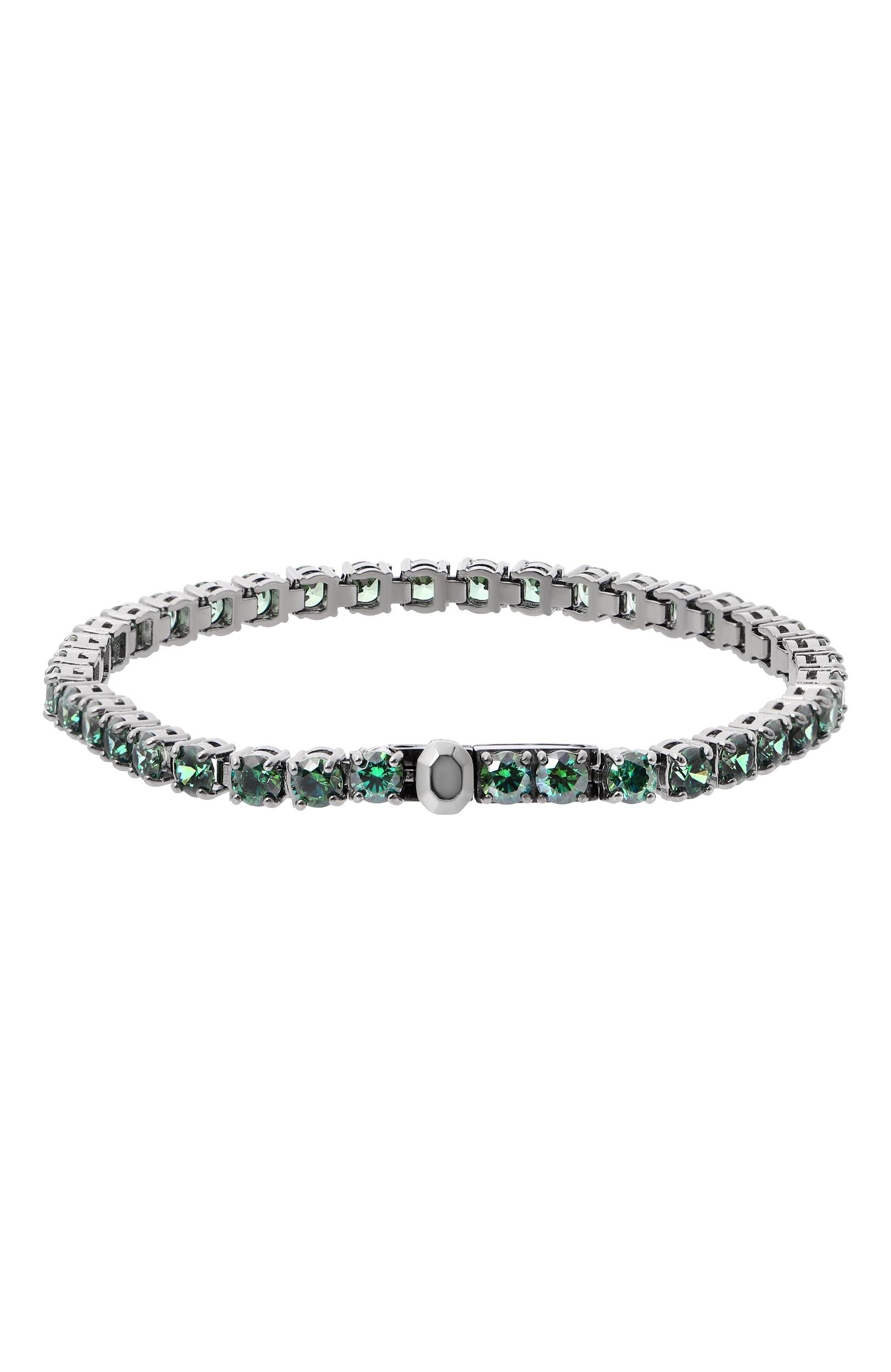 Браслет matrix tennis SWAROVSKI зеленого цвета по цене 29950 руб., арт. 5743447, фото 3 Браслет matrix tennis SWAROVSKI, арт. 5743447, фото 3