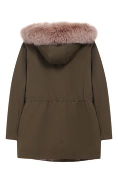 Парка с меховой отделкой и брелоком YVES SALOMON ENFANT, арт. 9WEM009LGC0FF/8-12, фото 1