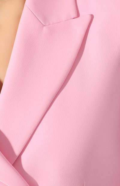 Двубортный жакет ERMANNO ERMANNO SCERVINO розового цвета по цене 62400 руб., арт. 46T CP14 GIS, фото 5 Двубортный жакет ERMANNO ERMANNO SCERVINO, арт. 46T CP14 GIS, фото 5