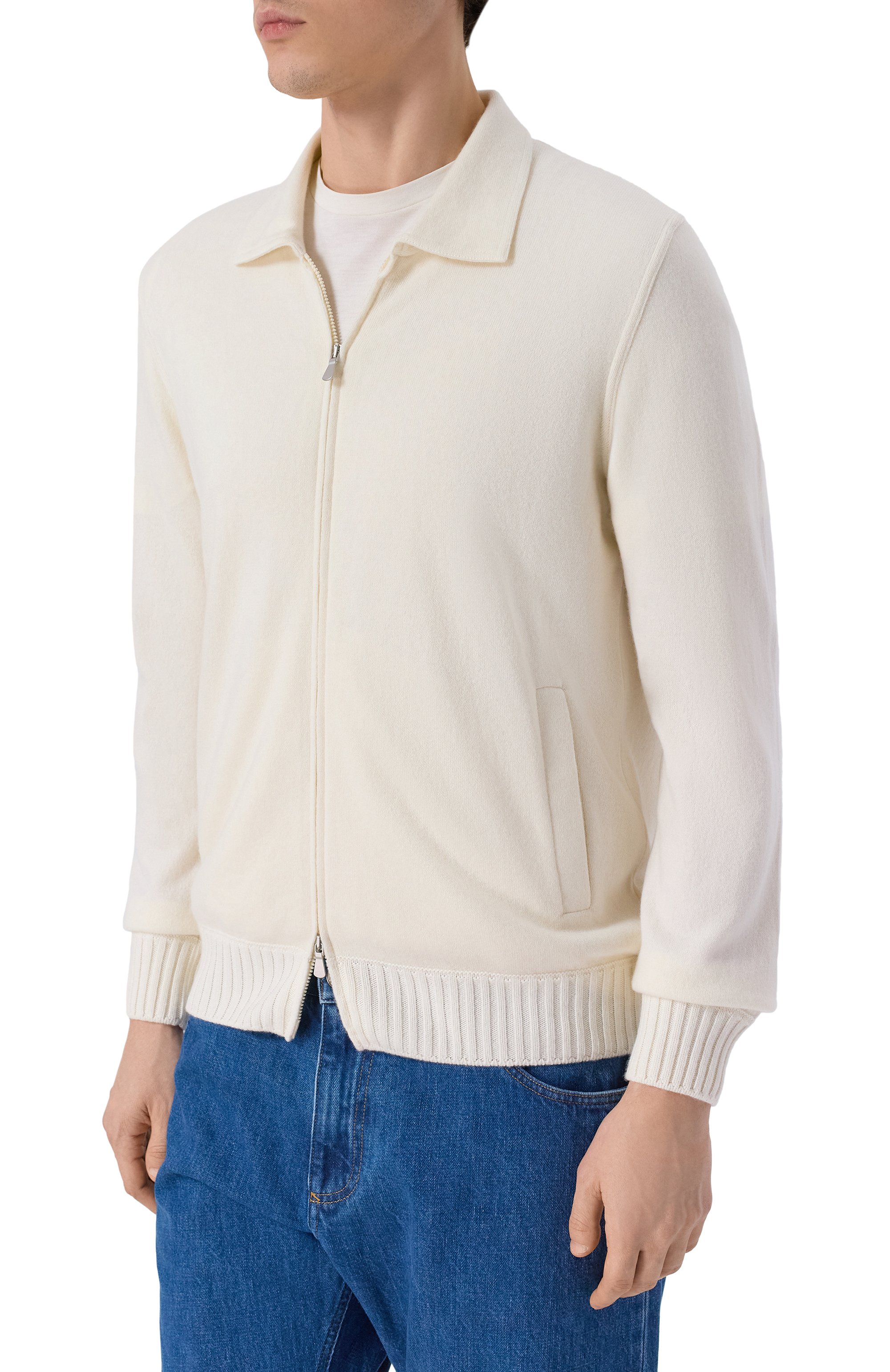 Кашемировый кардиган GRAN SASSO кремового цвета по цене 95900 руб., арт. 57151/20206, фото 3 Кашемировый кардиган GRAN SASSO, арт. 57151/20206, фото 3