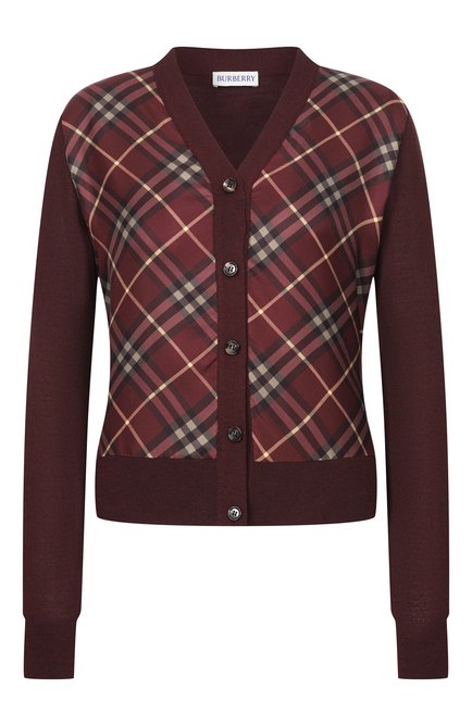 Женский кардиган из шерсти и шелка BURBERRY, арт. 8127351