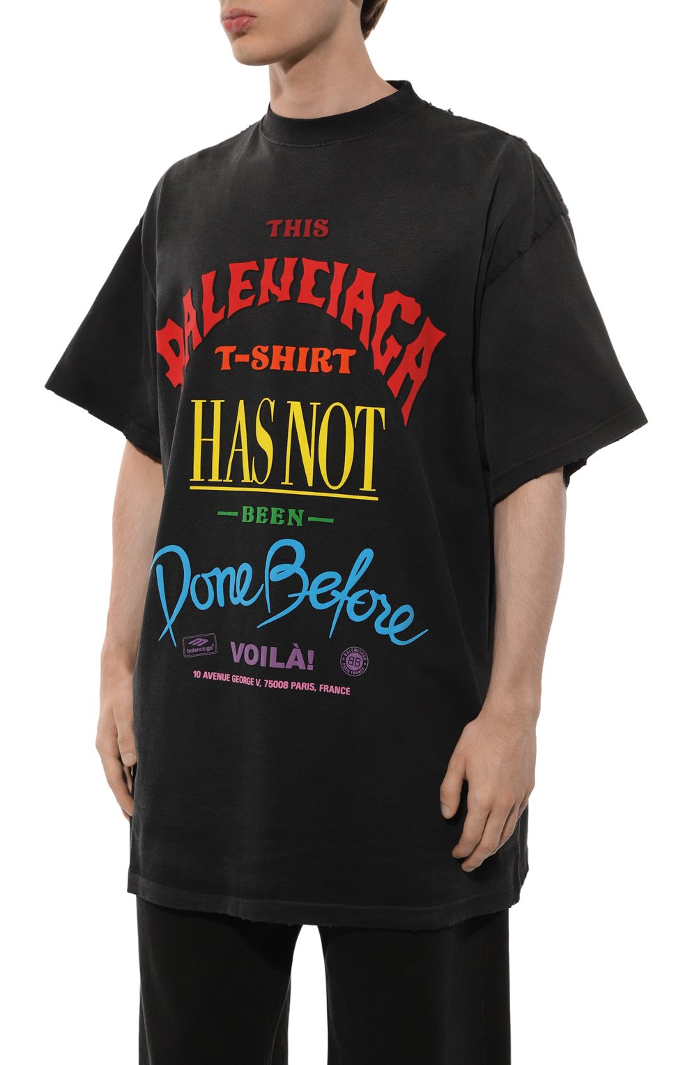 Хлопковая футболка BALENCIAGA, арт. 787349/TQVW4, фото 7