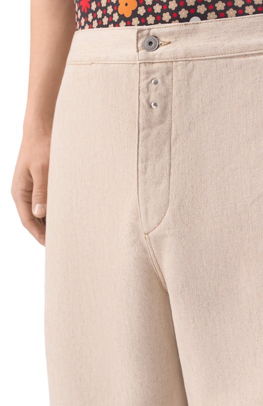 Хлопковые брюки Jacquemus 26EPAM00550/AD00044 Бежевый  26EPAM00550/AD00044 Фото 5