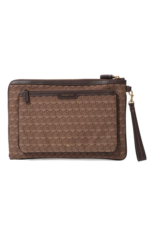 Клатч Anya Hindmarch Коричневый, фото 4