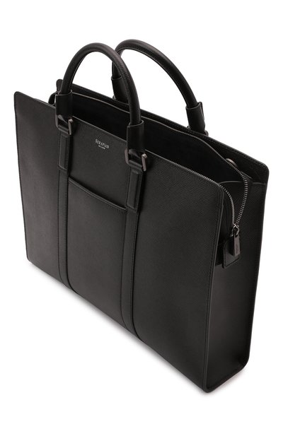 Кожаная сумка для ноутбука SERAPIAN, арт. SREVLMLL720039B, фото 5