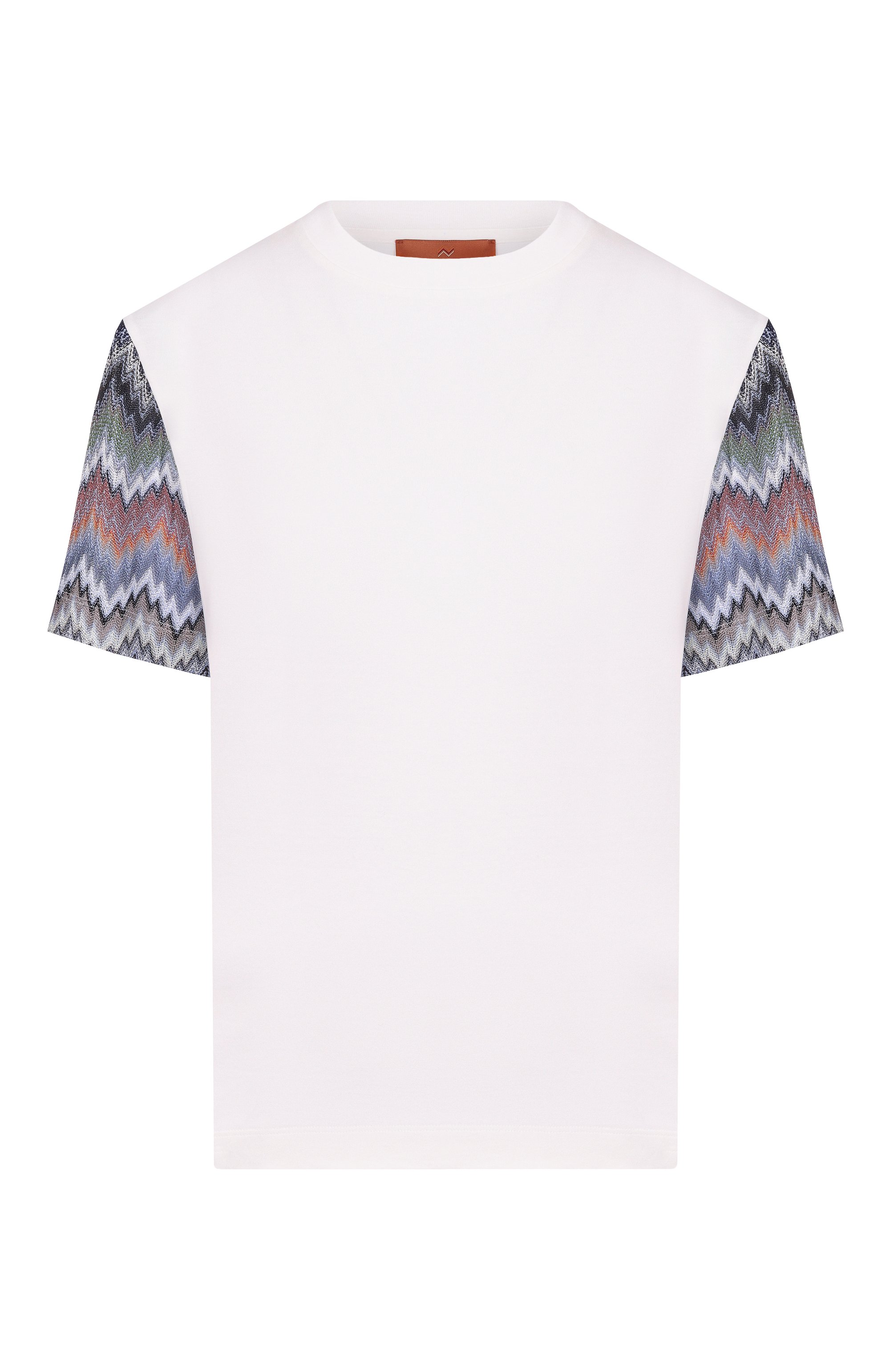 Хлопковая футболка MISSONI белого цвета по цене 41700 руб., арт. DS26SL05/BJ00QR, фото 1 Хлопковая футболка MISSONI, арт. DS26SL05/BJ00QR, фото 1